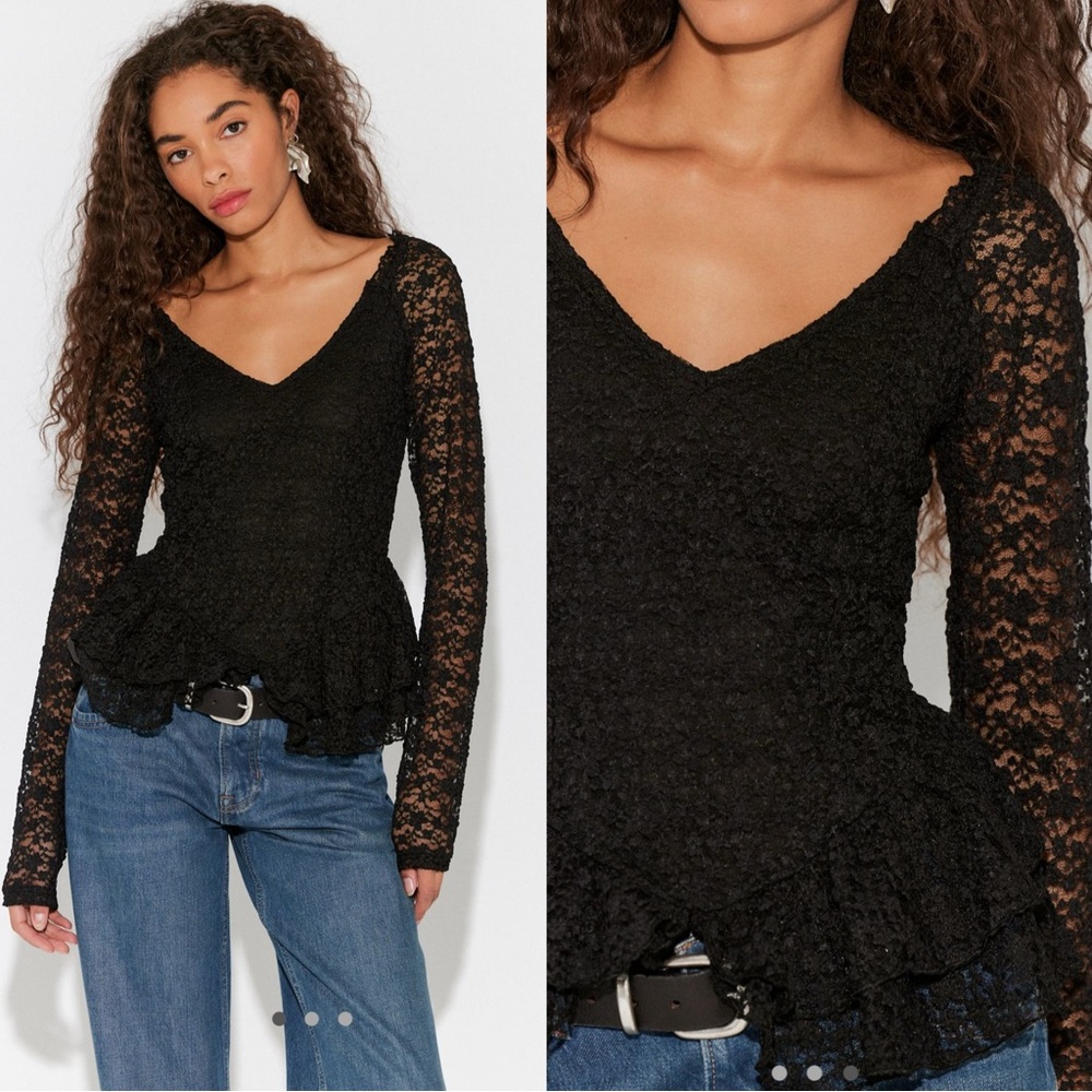Free People Stella long sleeve top
